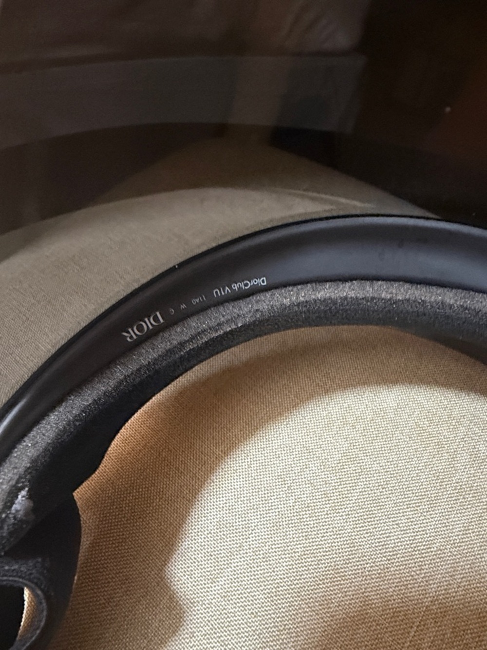 Dior Black Shield Visor with Tinted Lens - Picture 4 of 5